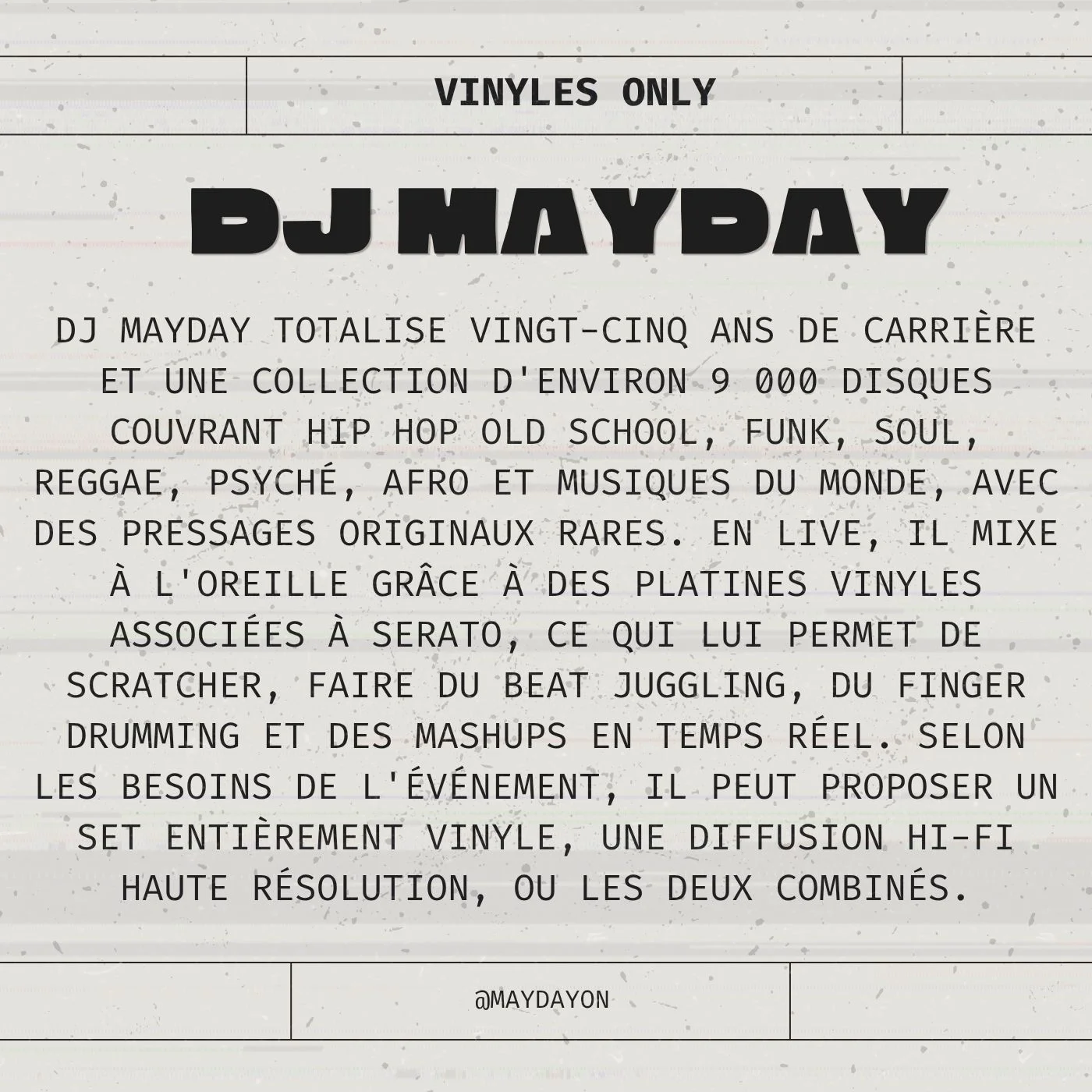 DJ mayday booking radaar